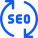 icons8 seo program reload with arrow loops isolated on a white background 38